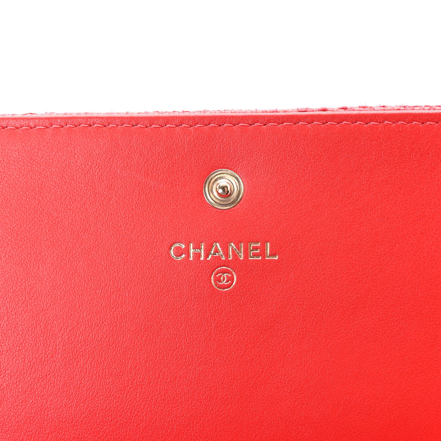 Canvas Deauville Flap Wallet Red