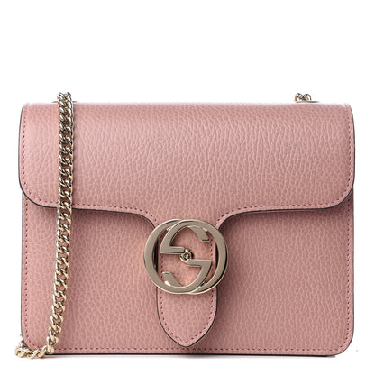 Gucci Dollar Calfskin Small Interlocking G Shoulder Bag Soft Pink 1 of 8