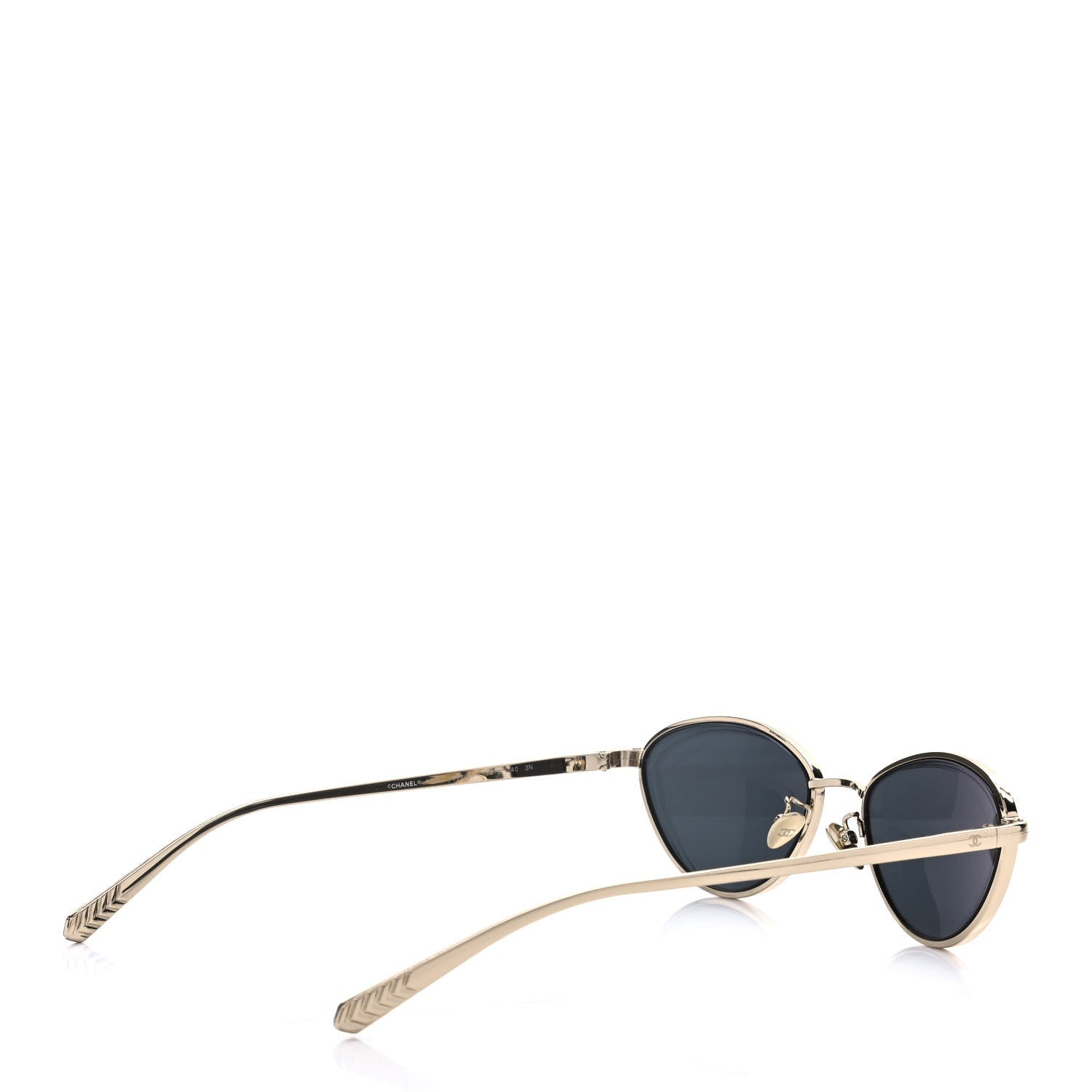 Chanel Metal Cat Eye Sunglasses 4255 Gold 4 of 8