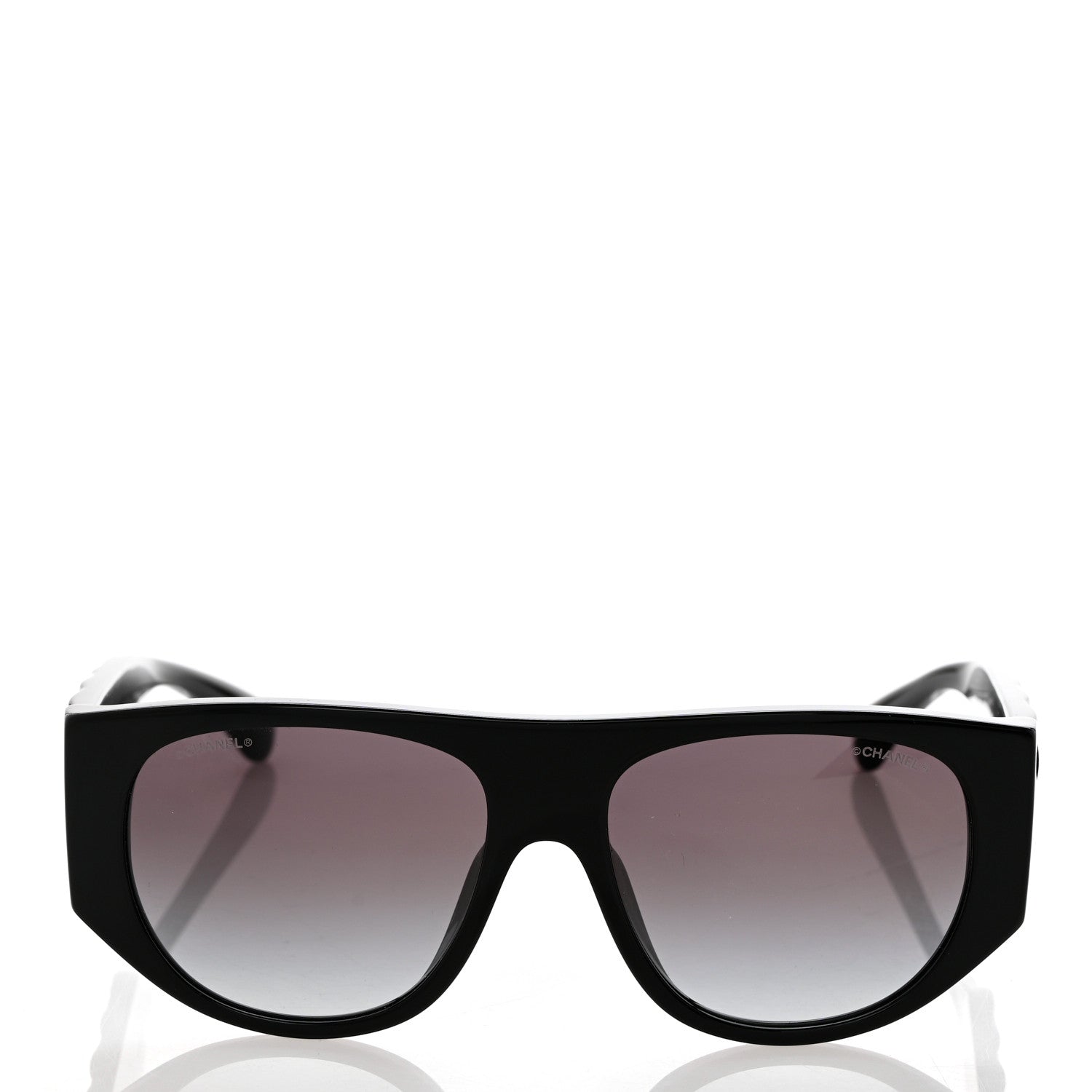 Chanel Acetate Quilted CC Pilot Sunglasses 71465 Black 2 of 8