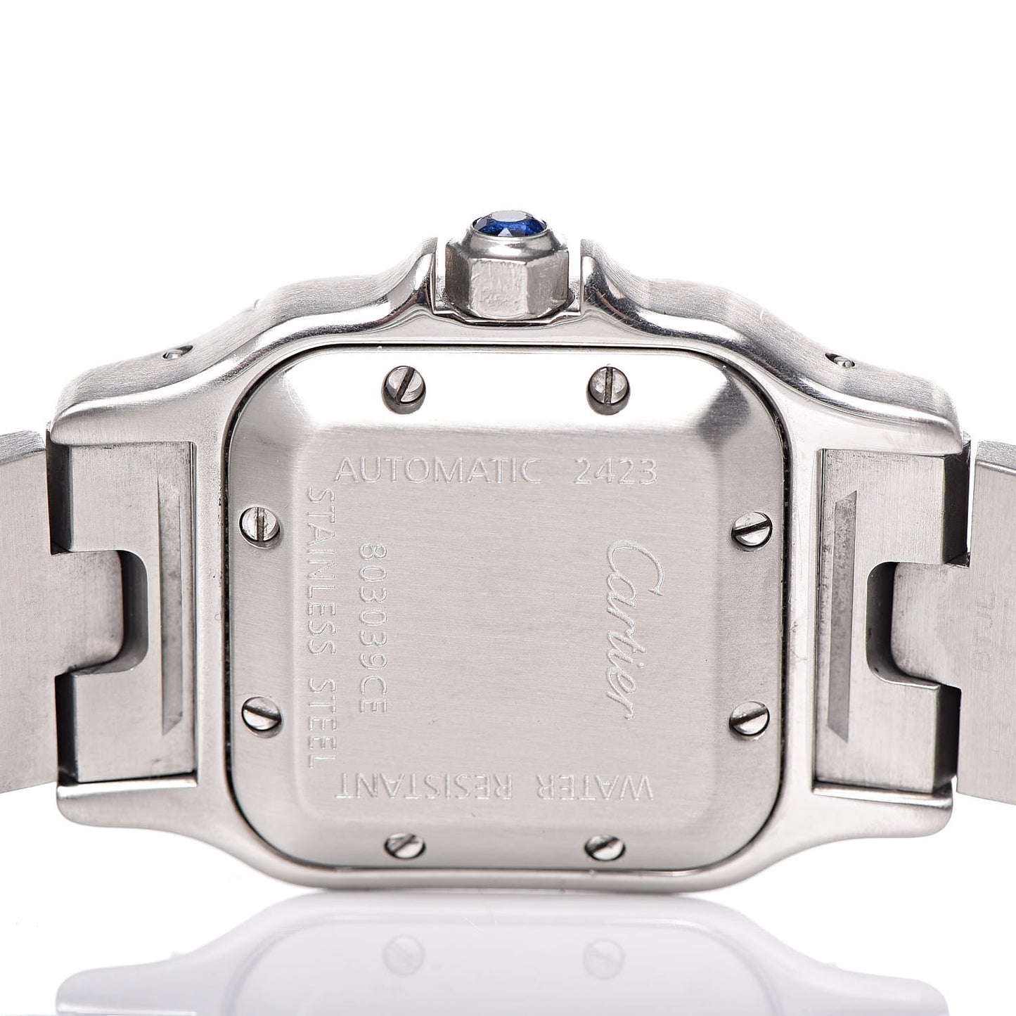 Stainless Steel 24mm Santos de Galbee Automatic Watch