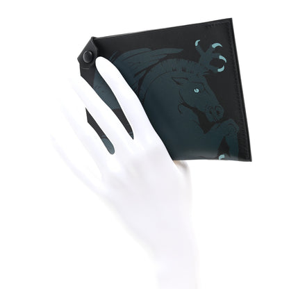 Hermes Swift Remix Duo Chimeres Pegase Tarmac Passport Holder Black Bleu Lin 2 of 7