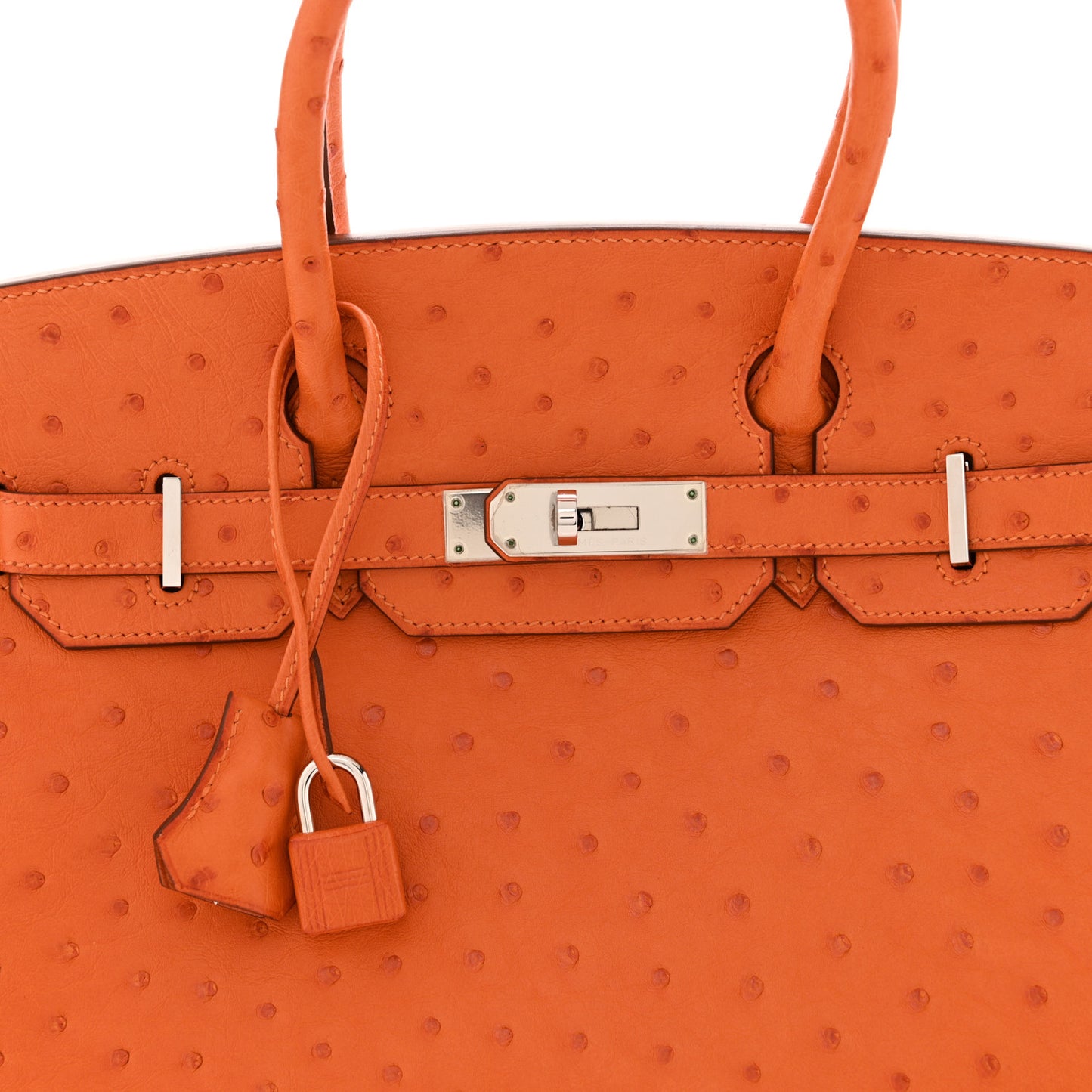 Ostrich Birkin 30 Orange