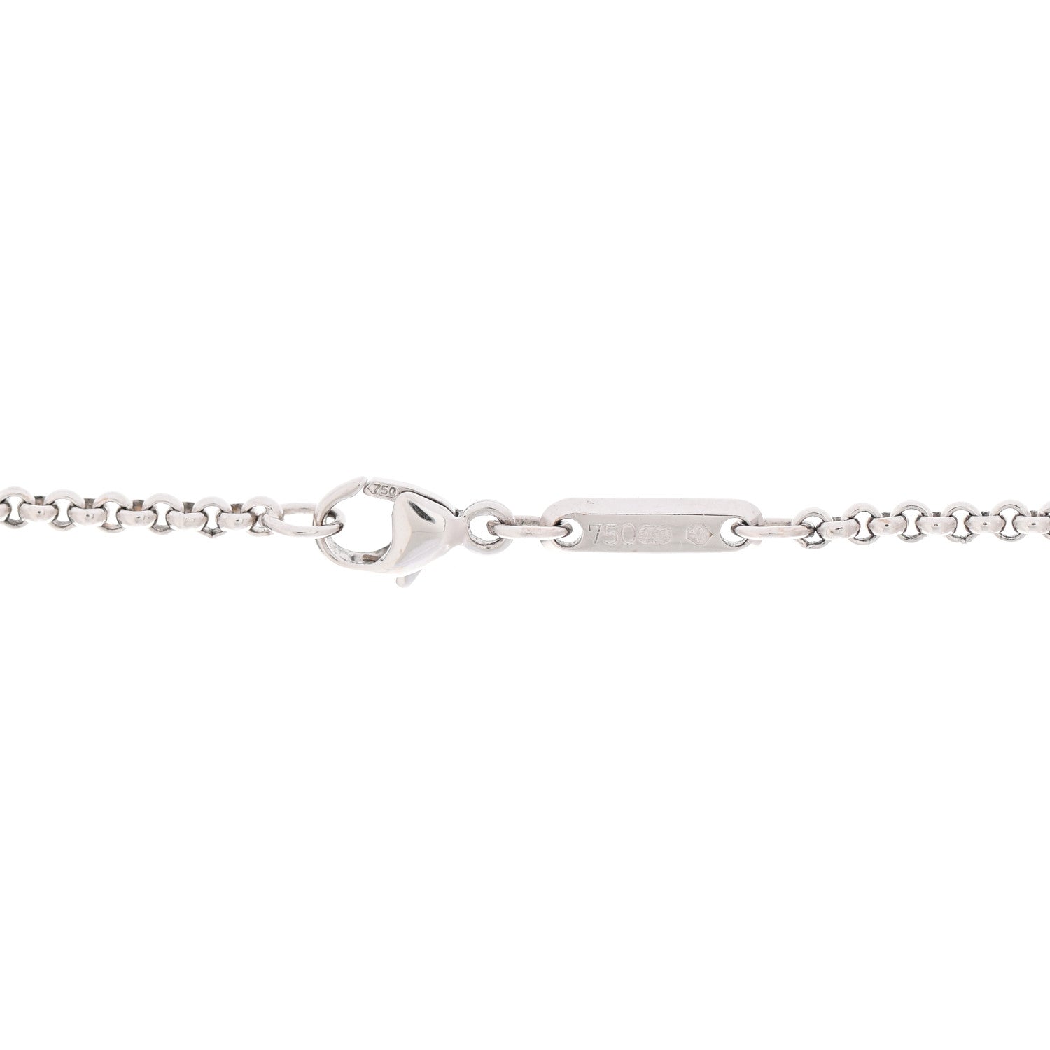 Chopard 18K White Gold Diamond Happy Diamonds Pave Happy Sun Pendant Necklace 7 of 7