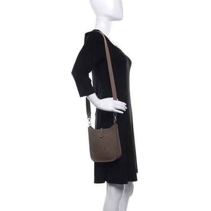 Hermes Taurillon Clemence Evelyne TPM Etoupe 2 of 10