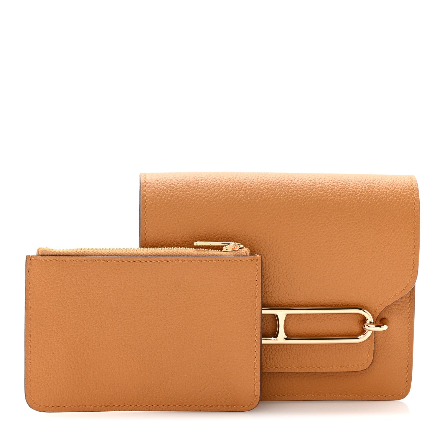 Hermes Evercolor Roulis Slim Wallet Caramel 1 of 11