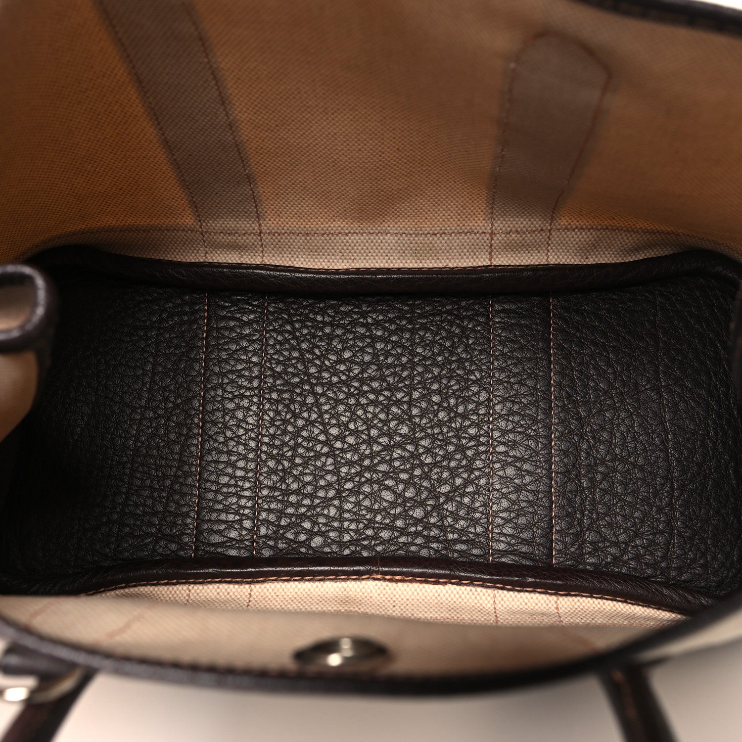 Hermes Buffle Skipper Toile Garden Party 30 TPM Marron Fonce 5 of 10