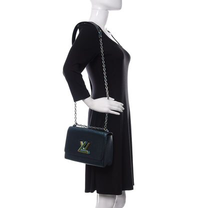 Louis Vuitton Epi Twist Scarabeo Shoulder Bag MM Blue Boreale 2 of 10