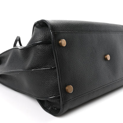 Saint Laurent Grained Calfskin Small Supple Sac De Jour Black 8 of 9