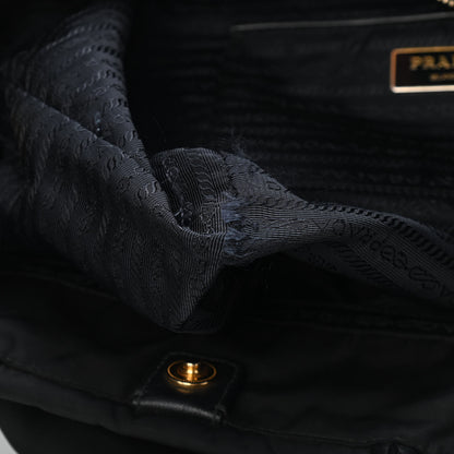 Prada Tessuto Nylon Saffiano Tote Black 9 of 9