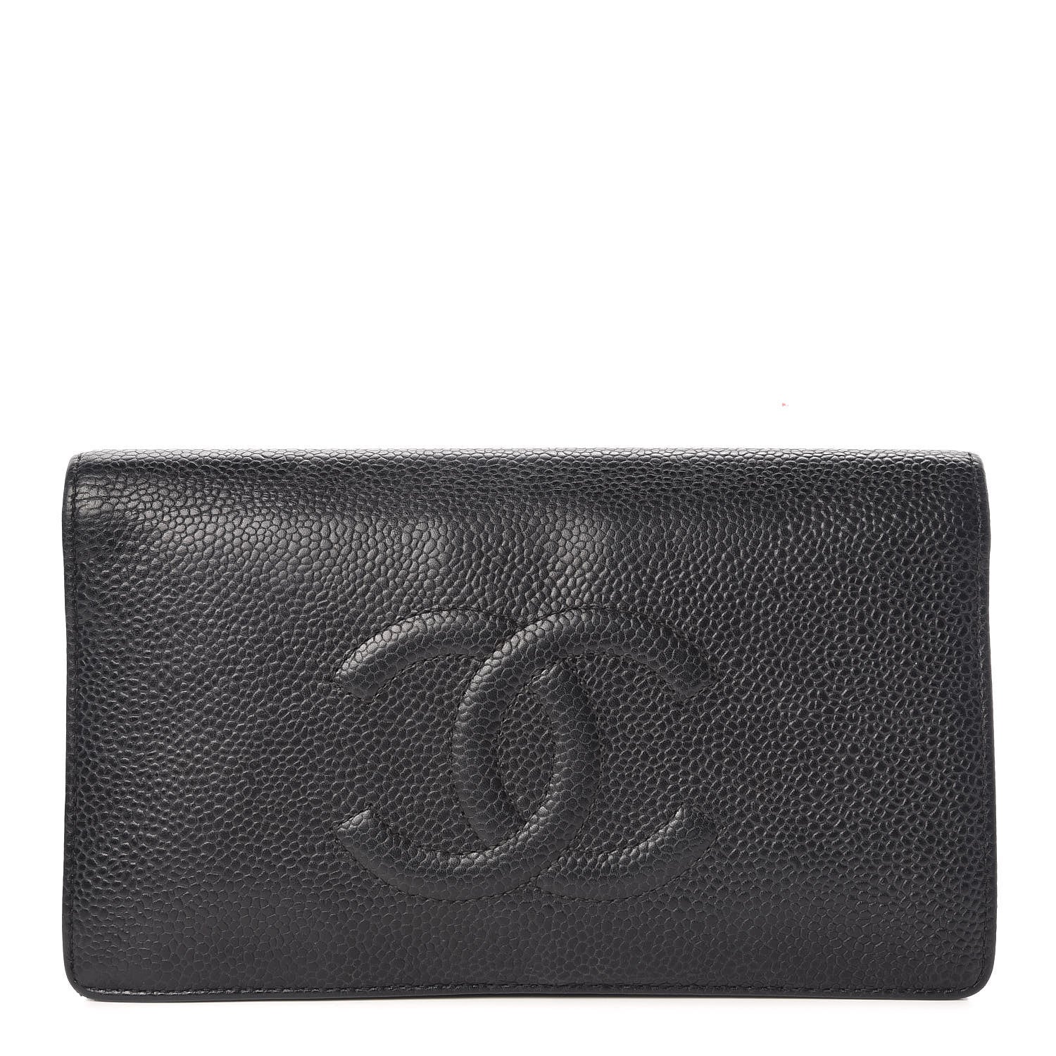 Chanel Caviar Timeless CC Yen Wallet Black 1 of 14