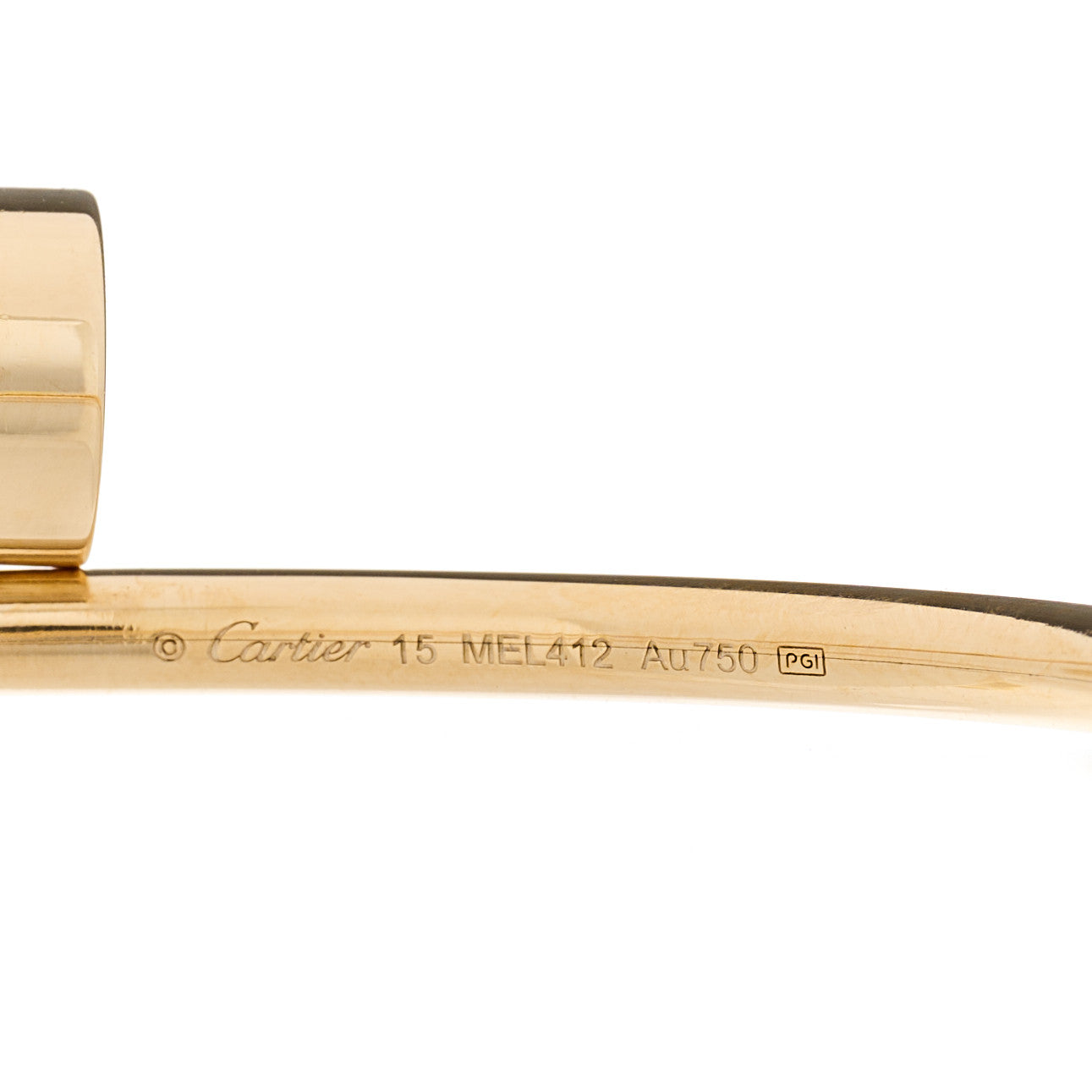 Cartier 18K Yellow Gold Small Juste Un Clou Bracelet 15 3 of 3