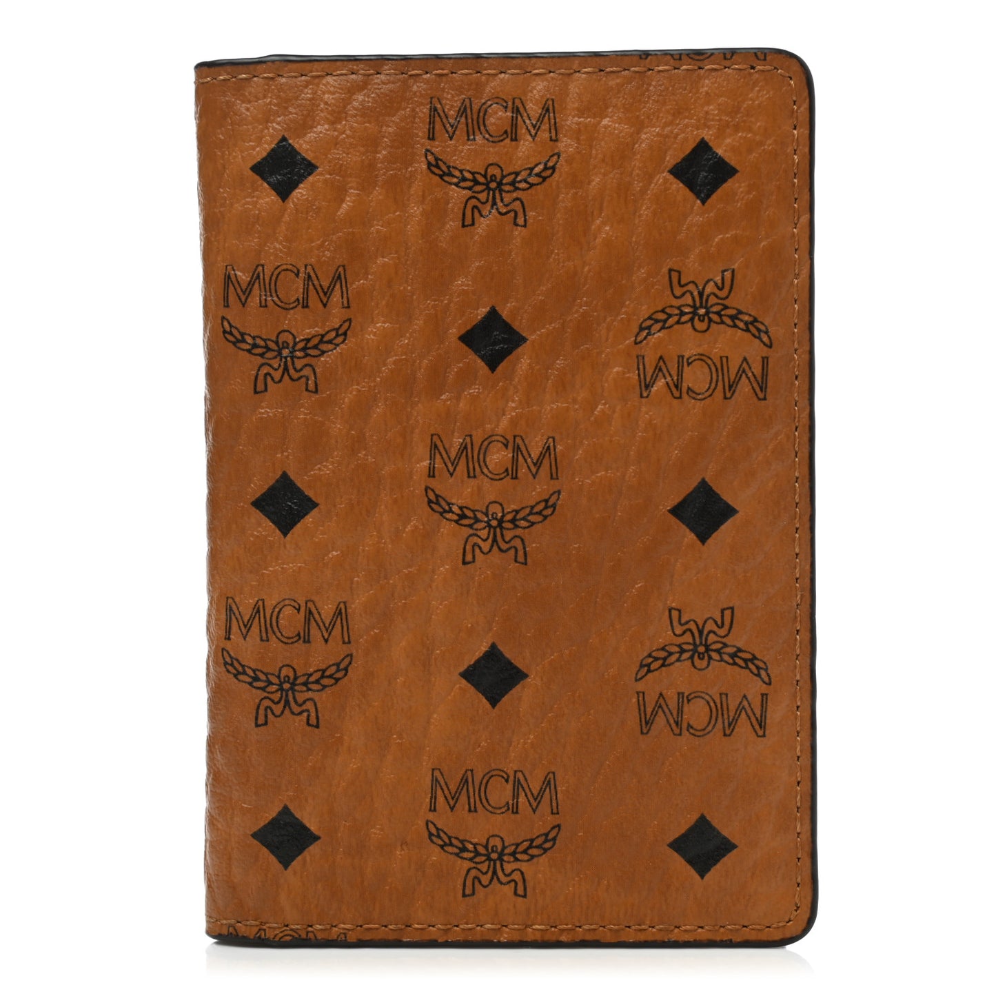 Visetos Mini Two Fold Card Wallet Cognac