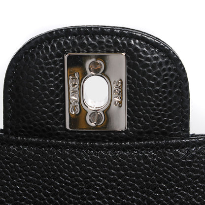 Chanel Caviar Quilted Medium Double Flap Black 8 of 8