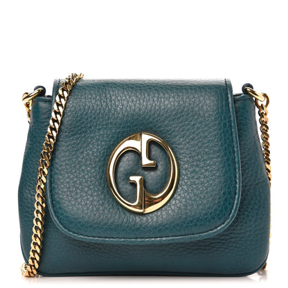 Gucci Dollar Calfskin Small 1973 Chain Shoulder Bag Deep Cobalt 1 of 7