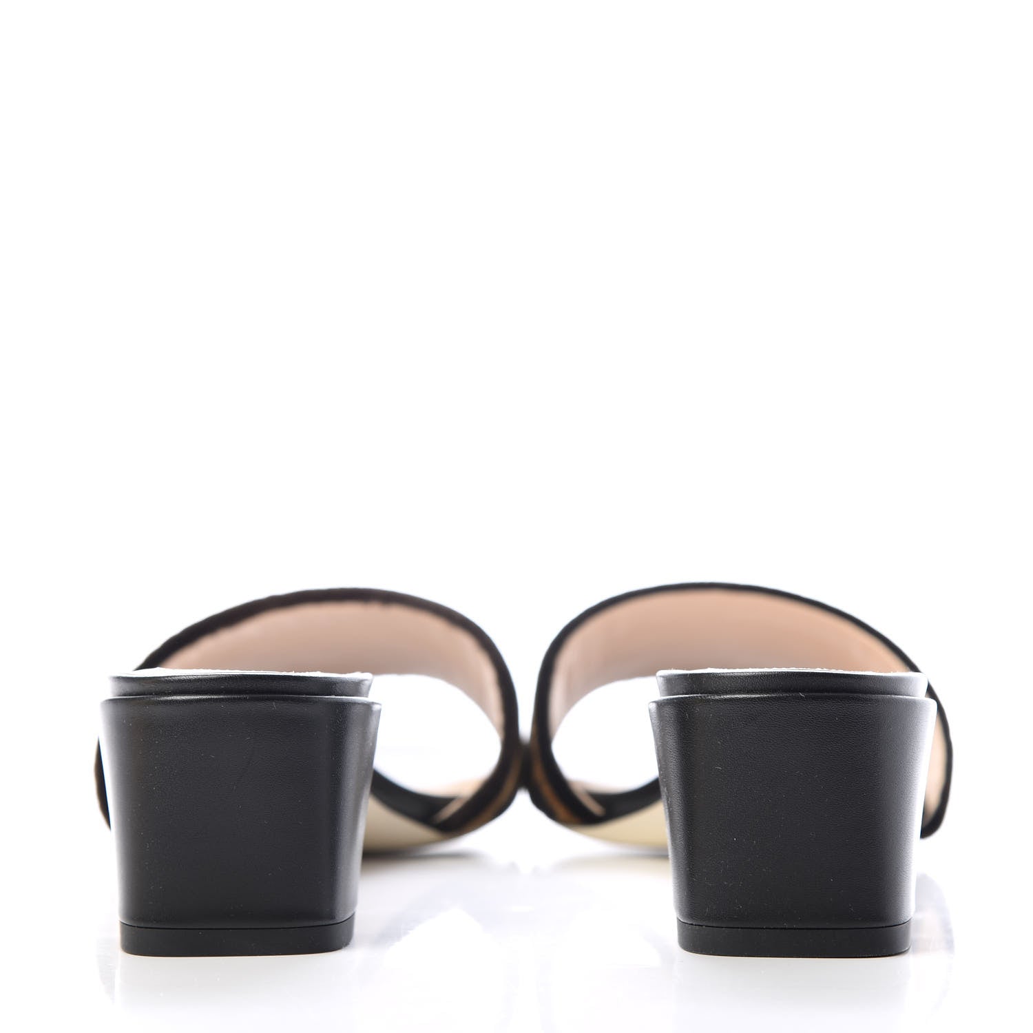 Fendi Velvet FF Slide Sandals 38.5 Tobacco 7 of 10