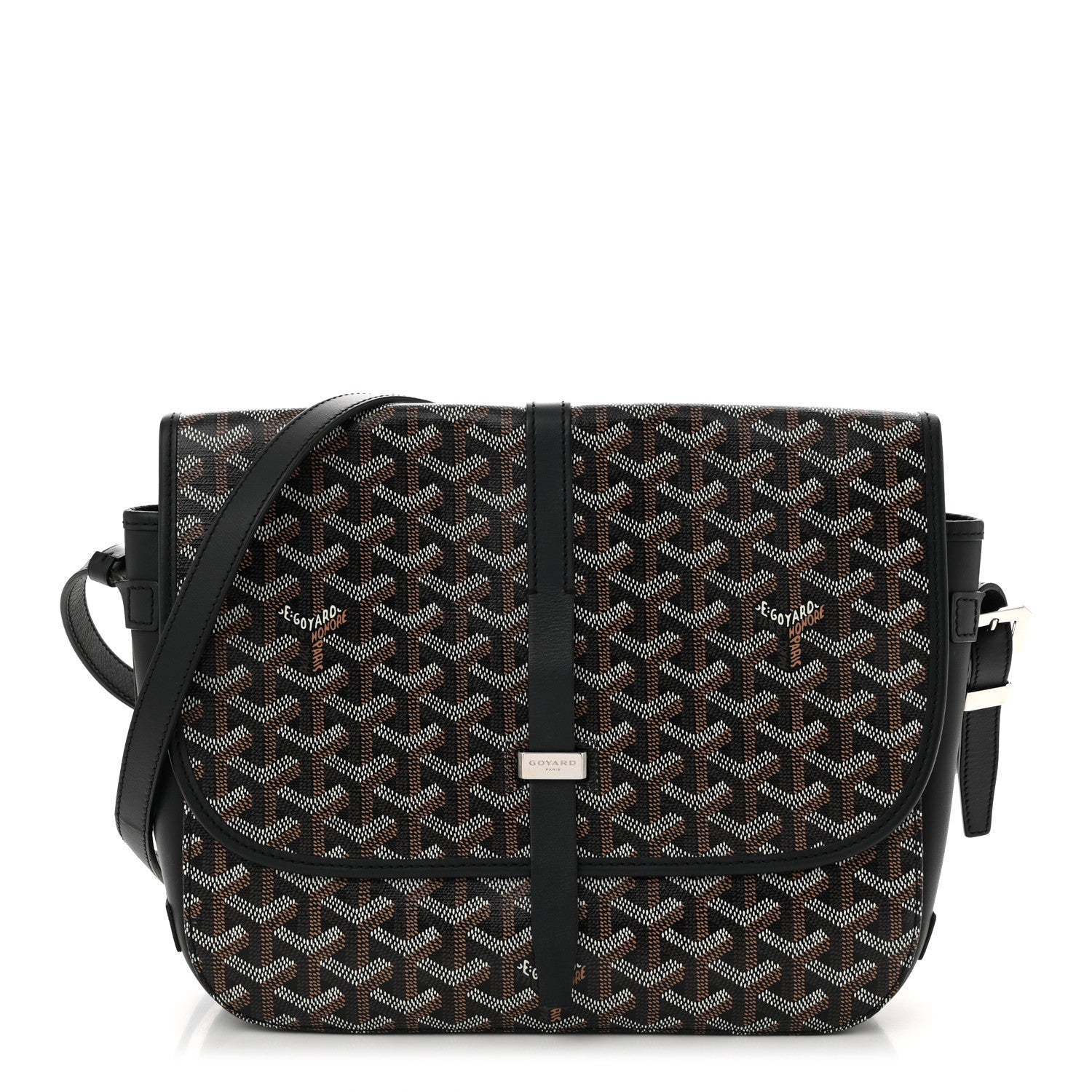 Goyard Goyardine Belvedere II MM Messenger Bag Black 1 of 10