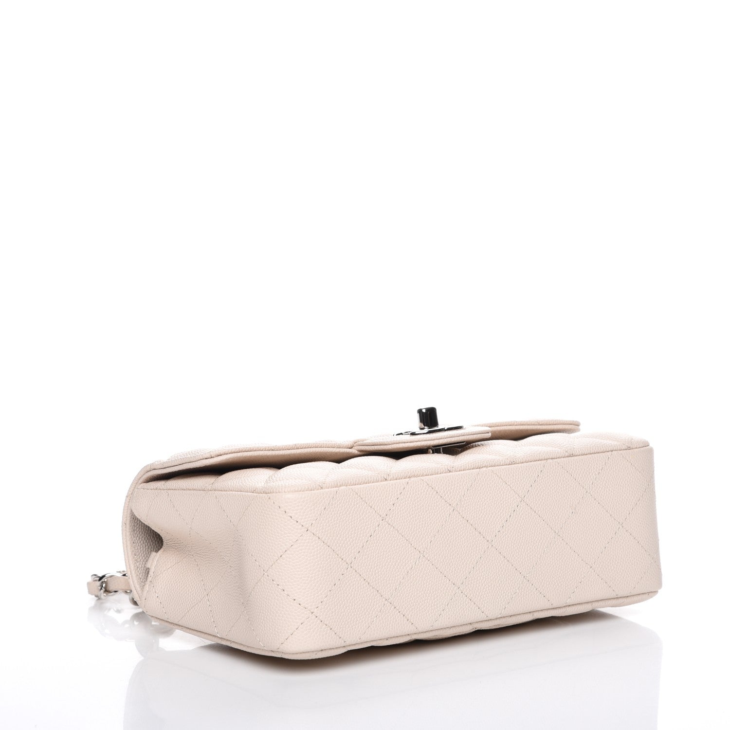 Chanel Caviar Quilted Mini Rectangular Flap Light Beige 4 of 8
