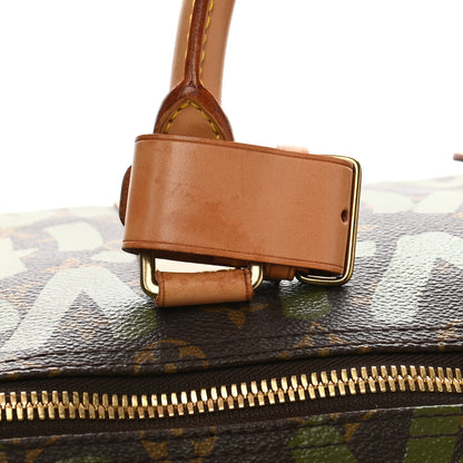 Louis Vuitton Graffiti Keepall 50 Kaki 11 of 14