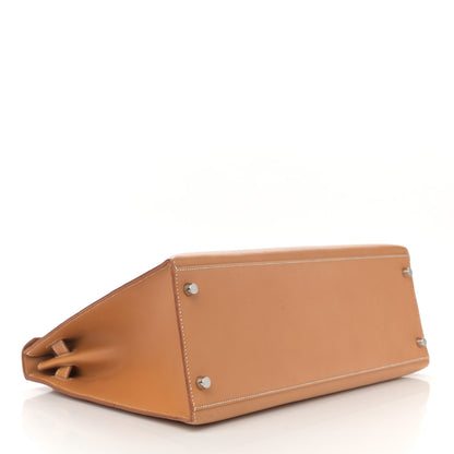 Hermes Vache Natural Kelly Sellier 35 4 of 16