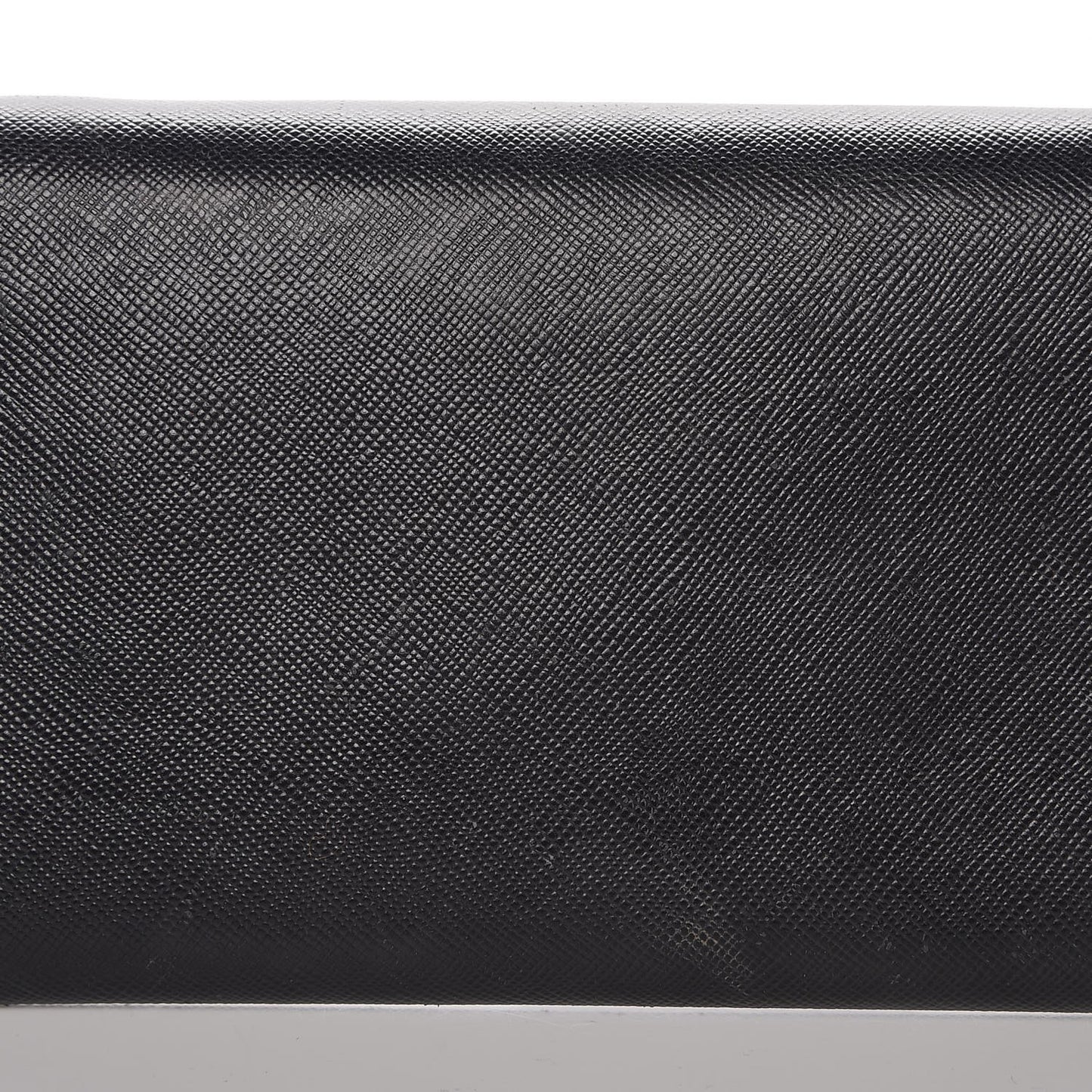Saffiano Metal Oro Chain Wallet Black