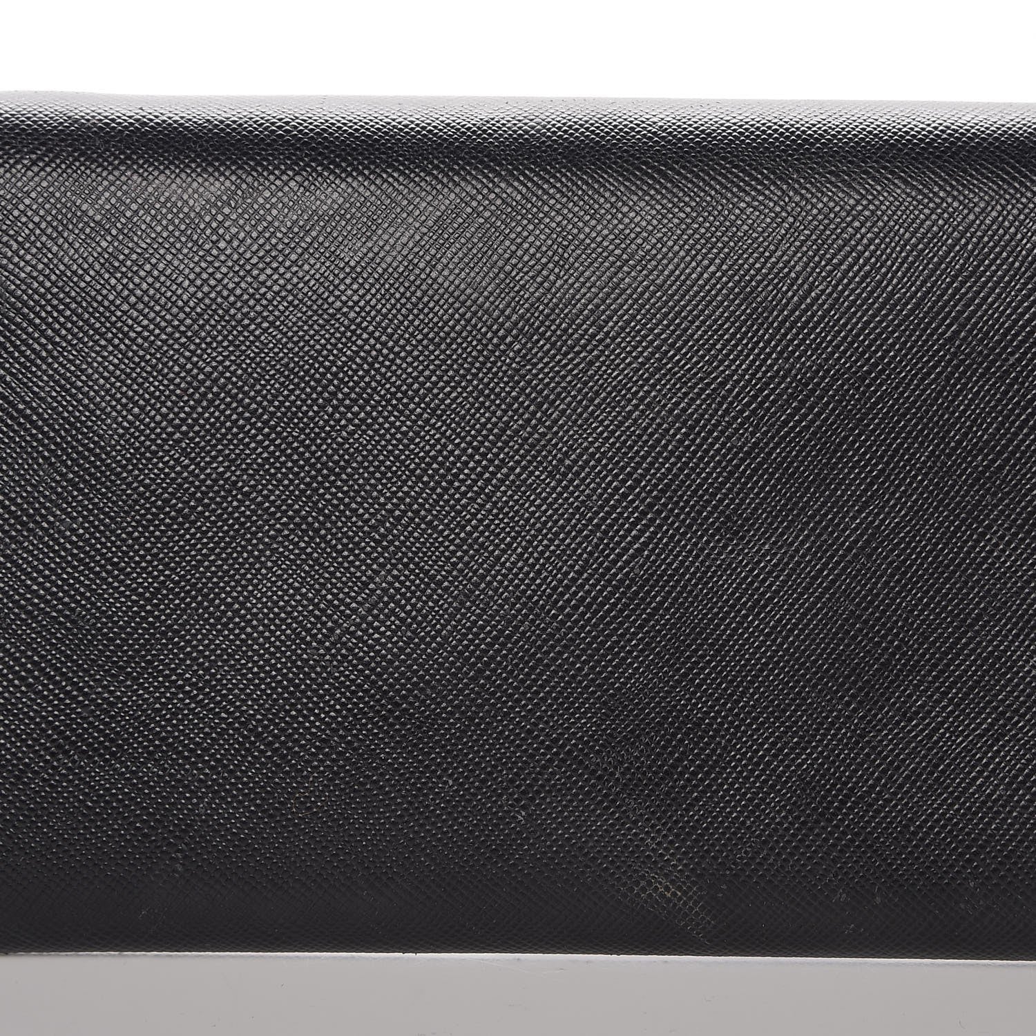 Prada Saffiano Metal Oro Chain Wallet Black 12 of 12