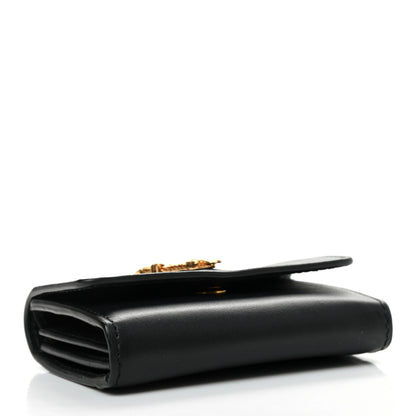 Versace Nappa Barocco Virtus Coin Purse Black 4 of 6