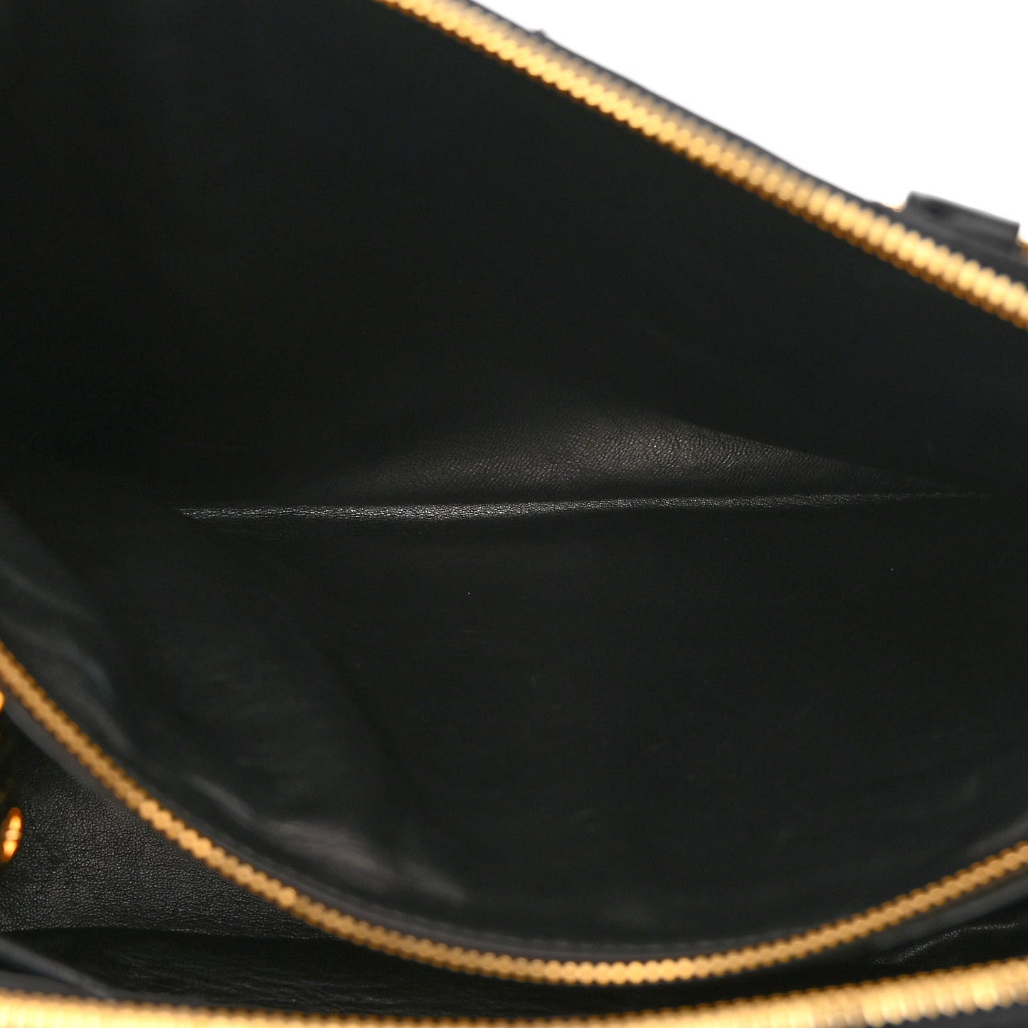 Ostrich Double Zip Tote Black
