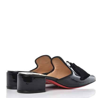 Christian Louboutin Patent Barry 35 Mules 37 Black 4 of 9