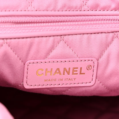 Chanel Shiny Calfskin Quilted Chanel 22 Backpack Lilac 5 of 9
