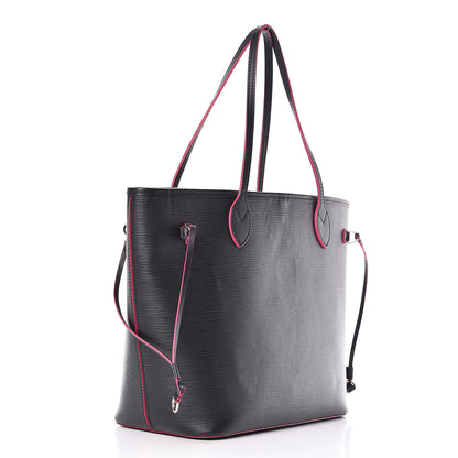 Louis Vuitton Epi Neverfull MM Black Hot Pink 4 of 17