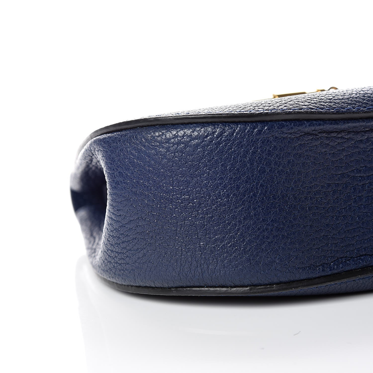 Chloe Grained Lambskin Mini Drew Shoulder Bag Royal Navy 5 of 10