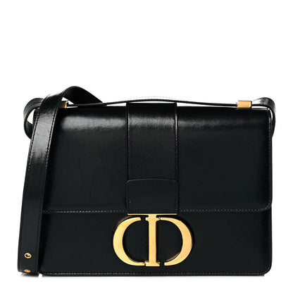 Christian Dior Smooth Calfskin 30 Montaigne Flap Bag Black 1 of 11