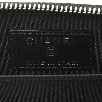 Chanel Caviar Quilted Filigree Coin Purse Navy Black 6 of 7
