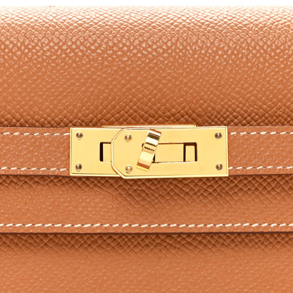 Hermes Epsom Kelly Wallet To Go Gold 6 of 10