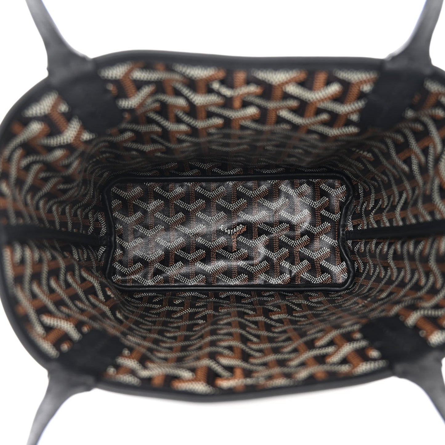 Goyardine Reversible Mini Anjou Black