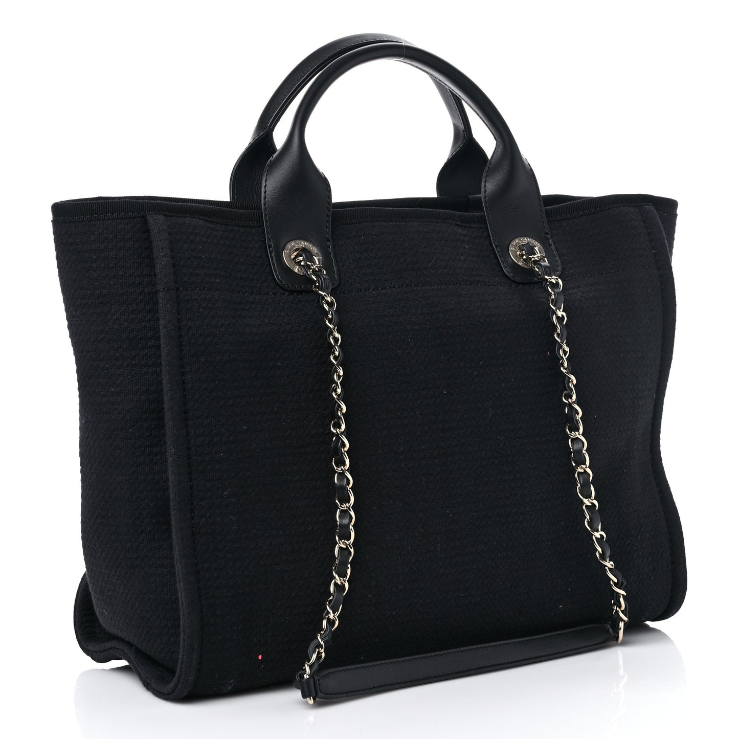 Mixed Fibers Small Deauville Tote Black