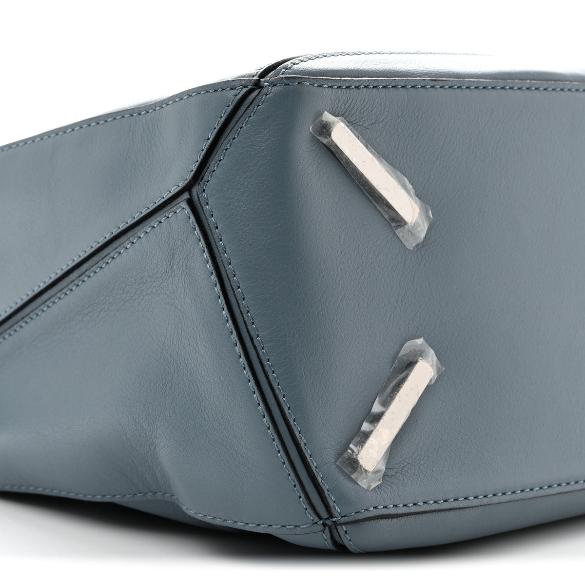 Calfskin Medium Puzzle Bag Stone Blue