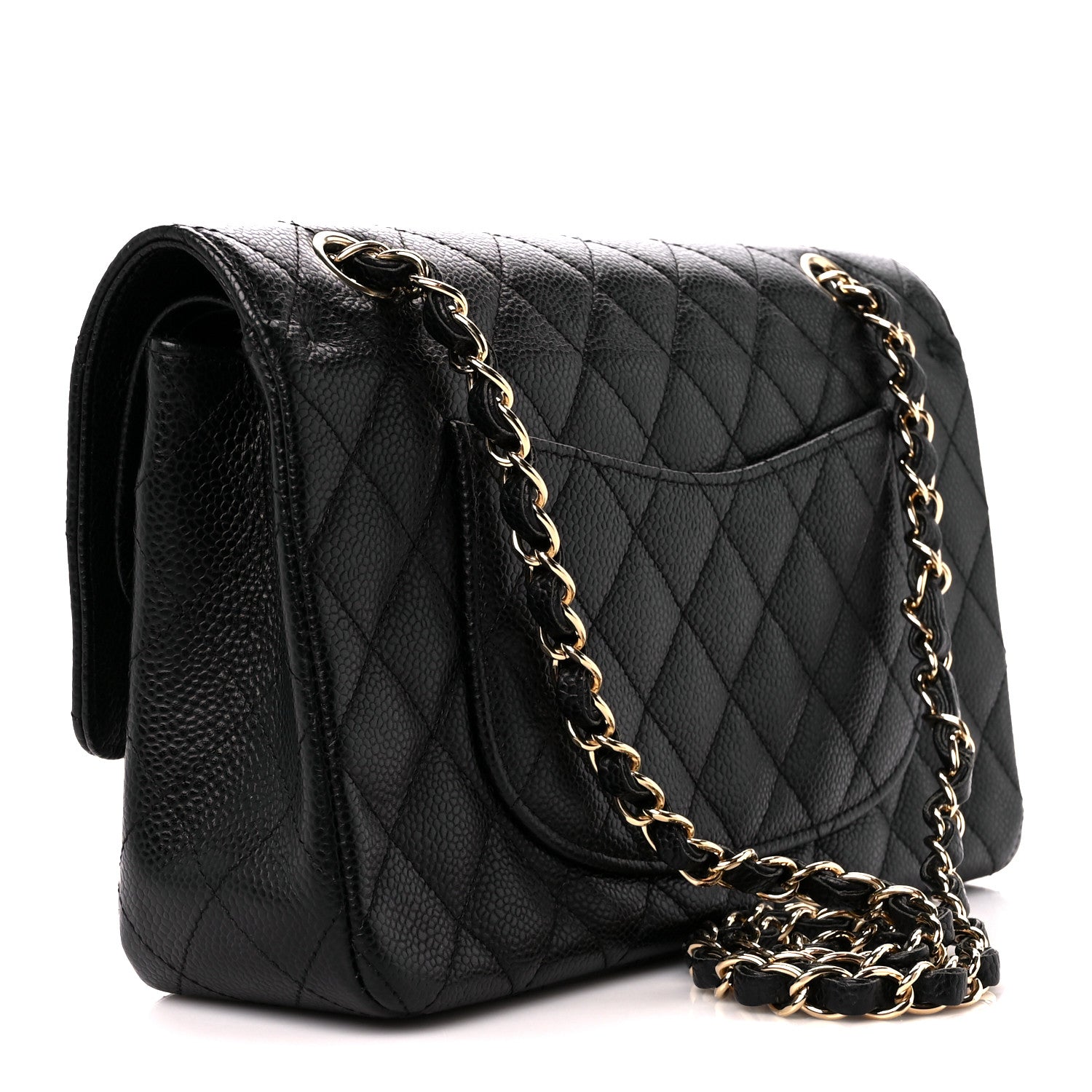 Chanel Caviar Quilted Medium Double Flap Black 3 of 11