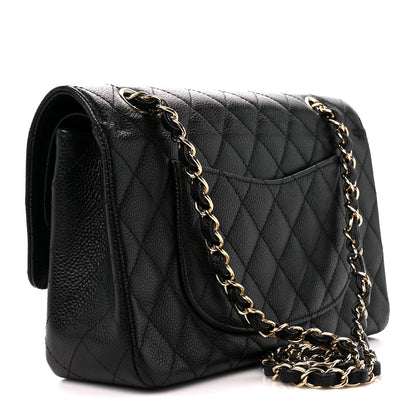 Chanel Caviar Quilted Medium Double Flap Black 3 of 11