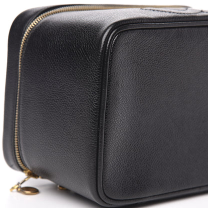 Chanel Caviar Vanity Cosmetic Case Black 7 of 10