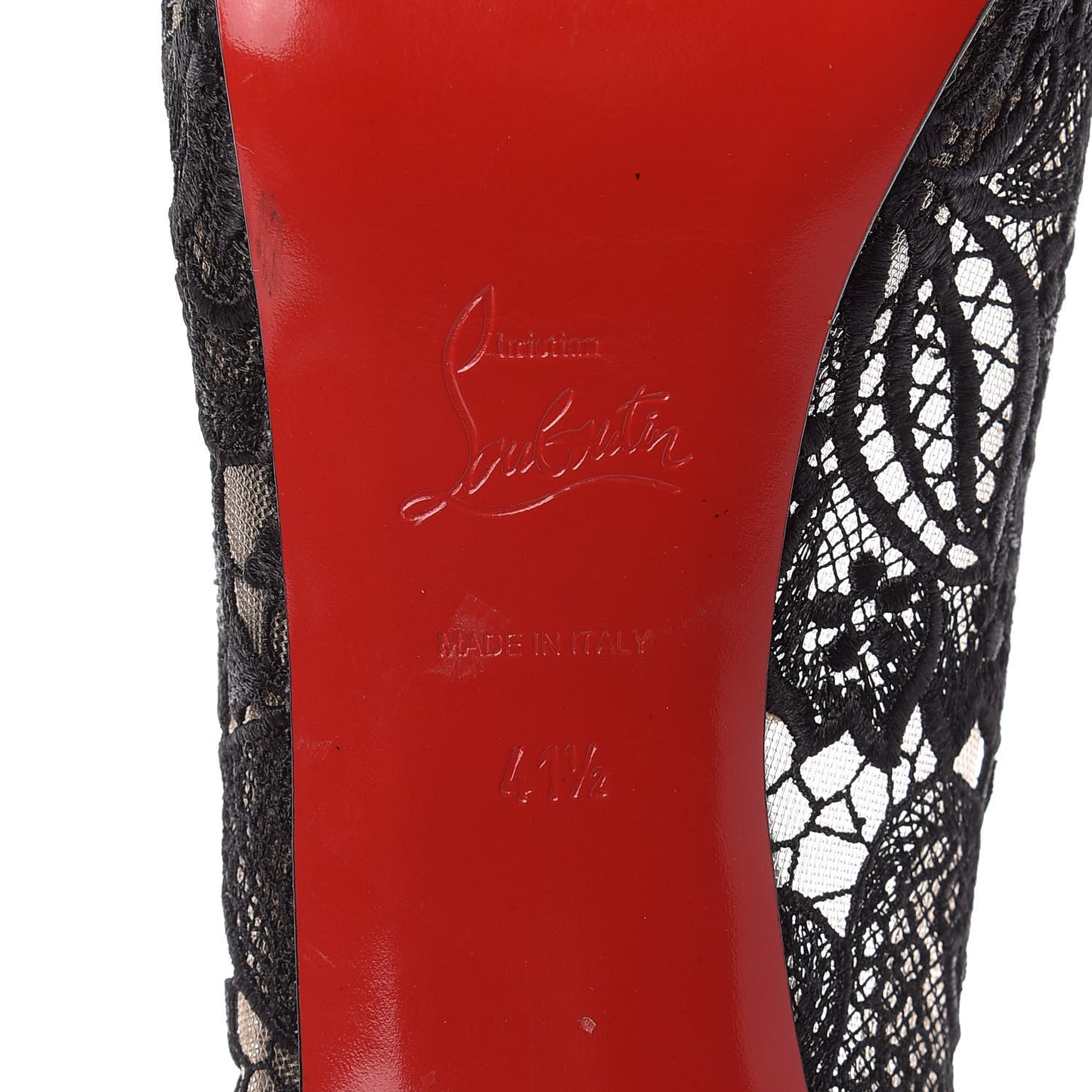 Nappa Rete Very Lace 100 Pumps 41.5 Black