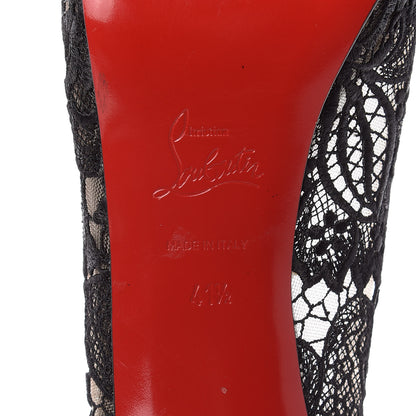 Christian Louboutin Nappa Rete Very Lace 100 Pumps 41.5 Black 10 of 11