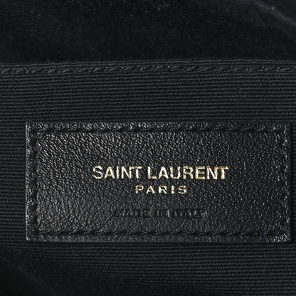 Saint Laurent Calfskin Matelasse Monogram Lou Camera Bag Black 6 of 9