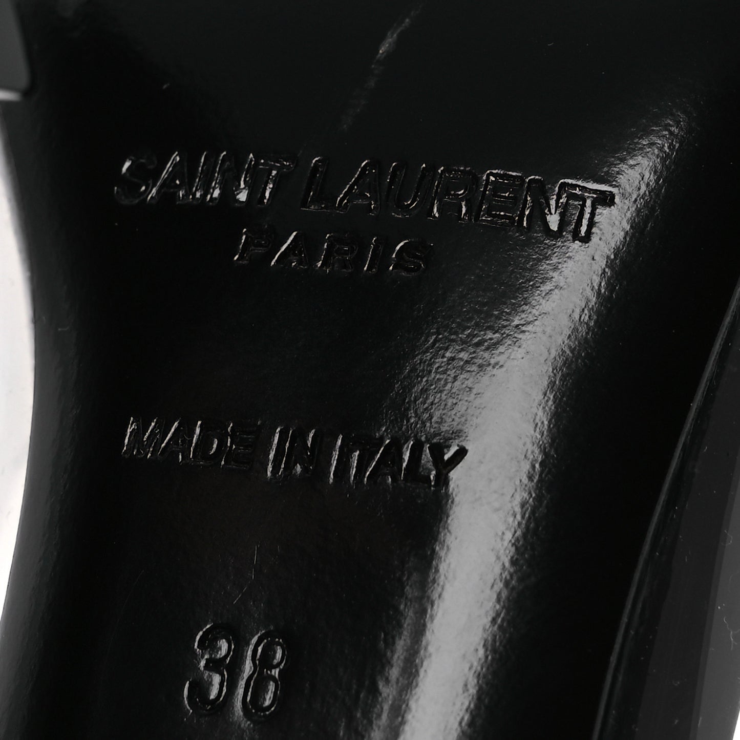 Patent Calfskin PVC Opyum 110 Pump 38 Black Transparent