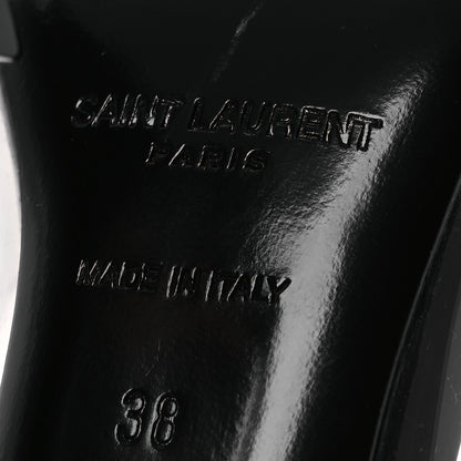 Saint Laurent Patent Calfskin PVC Opyum 110 Pump 38 Black Transparent 8 of 13