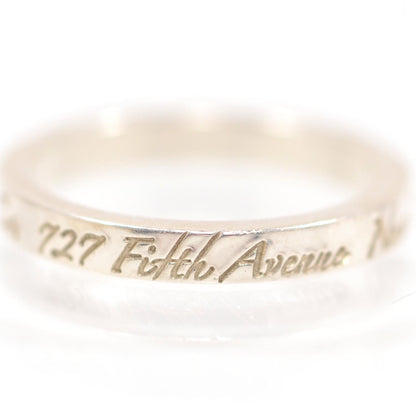 Tiffany Sterling Silver Notes Narrow Ring 6.5 3 of 5