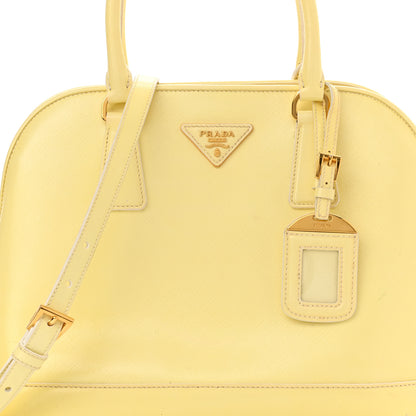 Prada Saffiano Lux Medium Open Promenade Tote Ananas 6 of 16