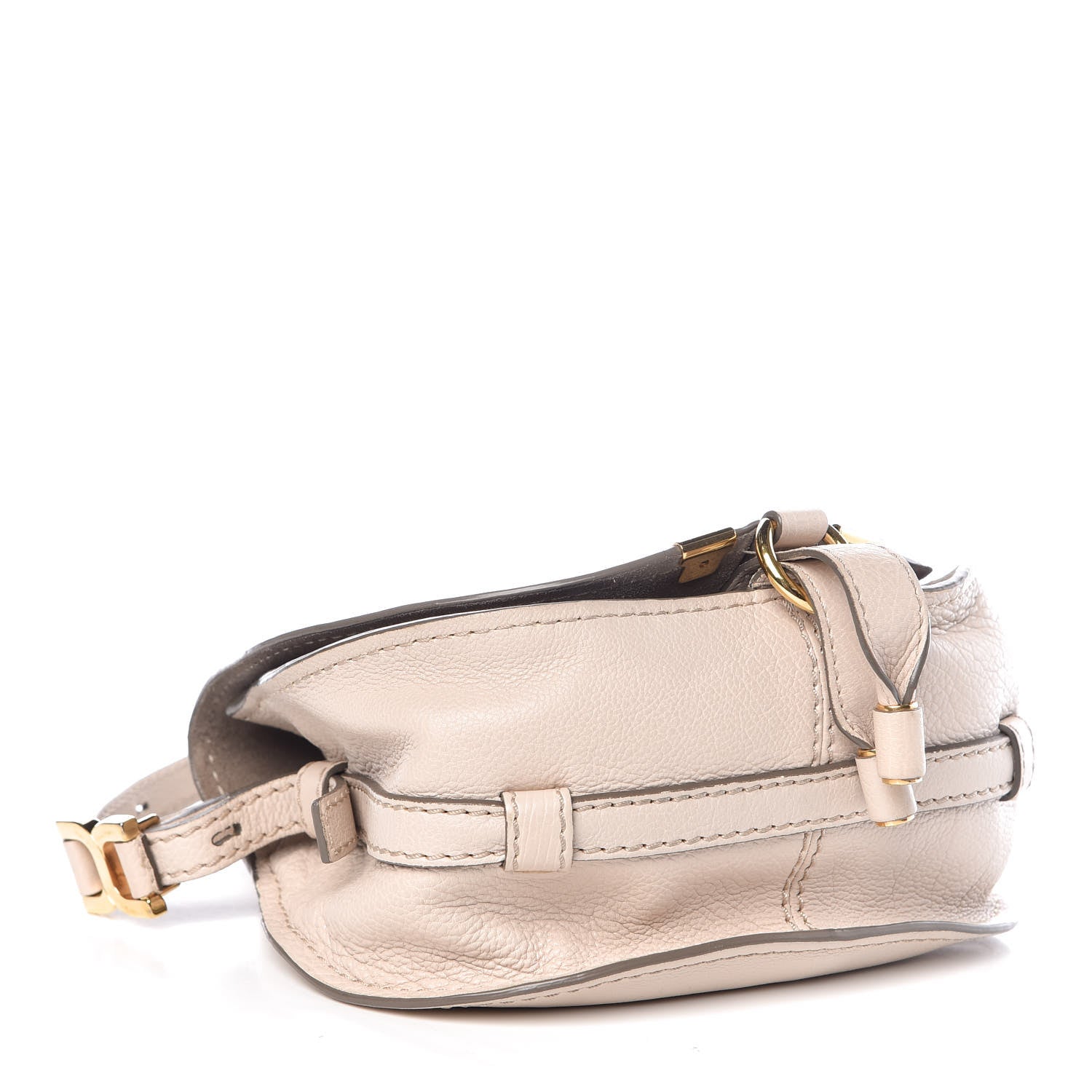 Chloe Calfskin Mini Marcie Nude Crossbody Bag Abstract White 4 of 7