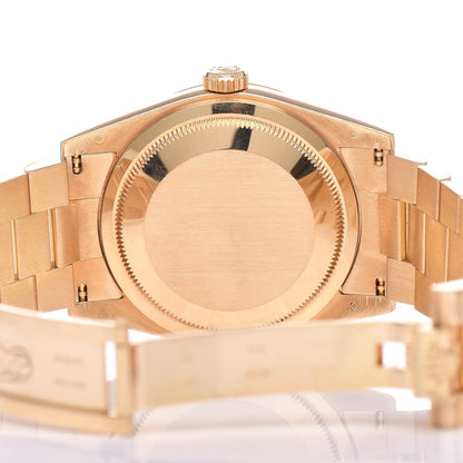 Rolex 18K Yellow Gold Diamond Meteorite 36mm Oyster Perpetual Day-Date Watch 118238 8 of 9